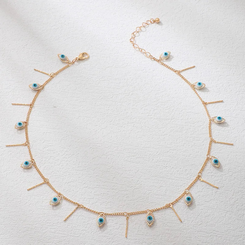 Blue Eye Charm Necklace