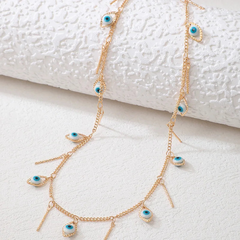 Blue Eye Charm Necklace