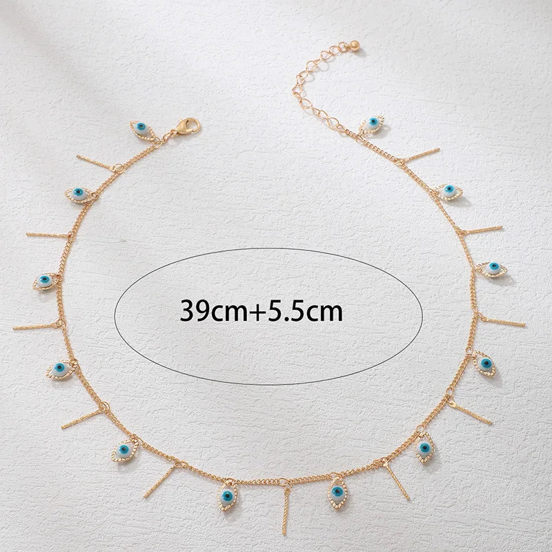 Blue Eye Charm Necklace