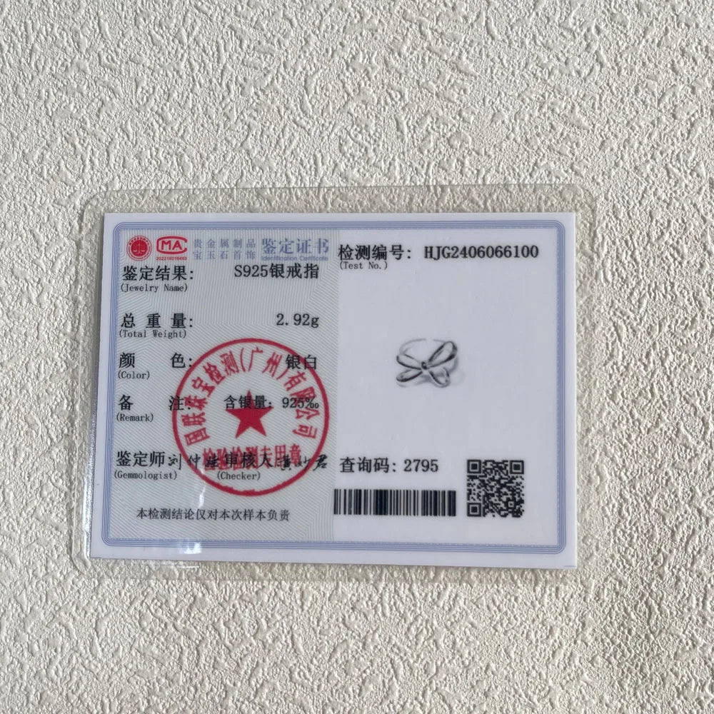 Sterling Silver Bow Zircon Ring